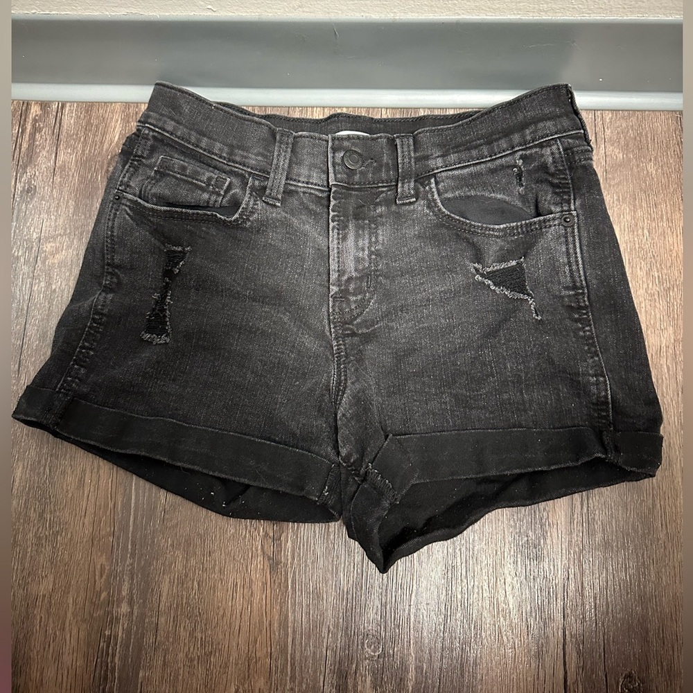 Old navy distressed black Jean shorts